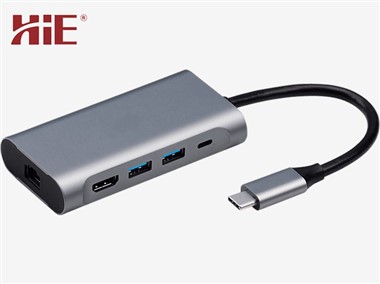 USB-C 5-hauv-1 Docking Station