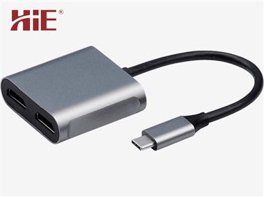 USB-C rau Duo-HDMI Adapter