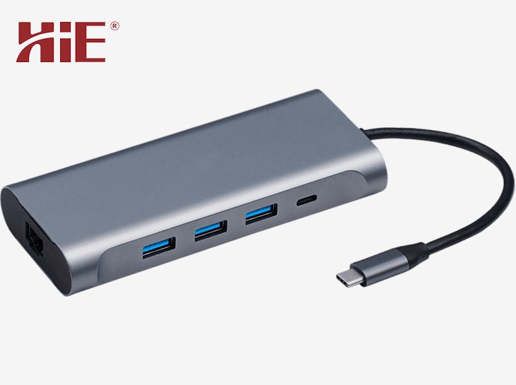USB-C 9-hauv-1 Docking Station